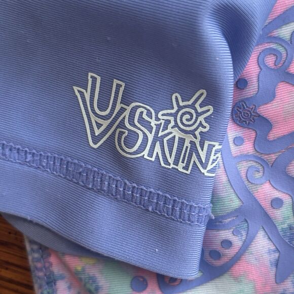 UV Skinz Girls Rash Guard Long Sleeve 4T Tropical Swim Beach UPF Outdoors Turtle - Picture 8 of 11